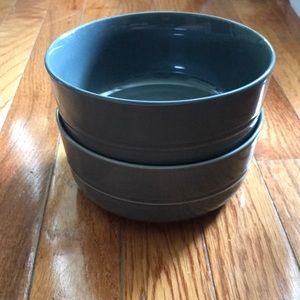 Crate & Barrel • 2 Hue dinnerware bowls